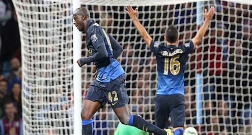 بالفيديو والصور.. هدفان لتوريه وأجويرو في أستون فيلا يحفظان للسيتي موقعه في منافسة تشيلسي